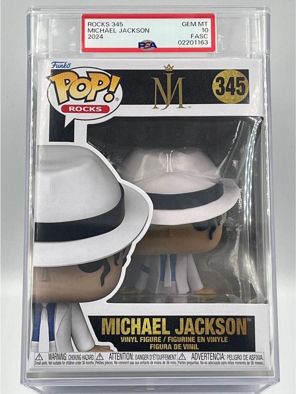 Michael Jackson Smooth Criminal PSA 10 FASC Funko Pop! #345 - Picture 2 of 8